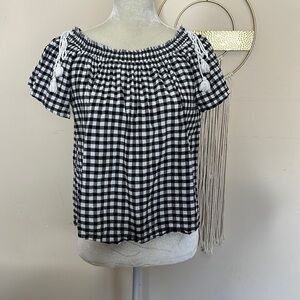 Loft • gingham top